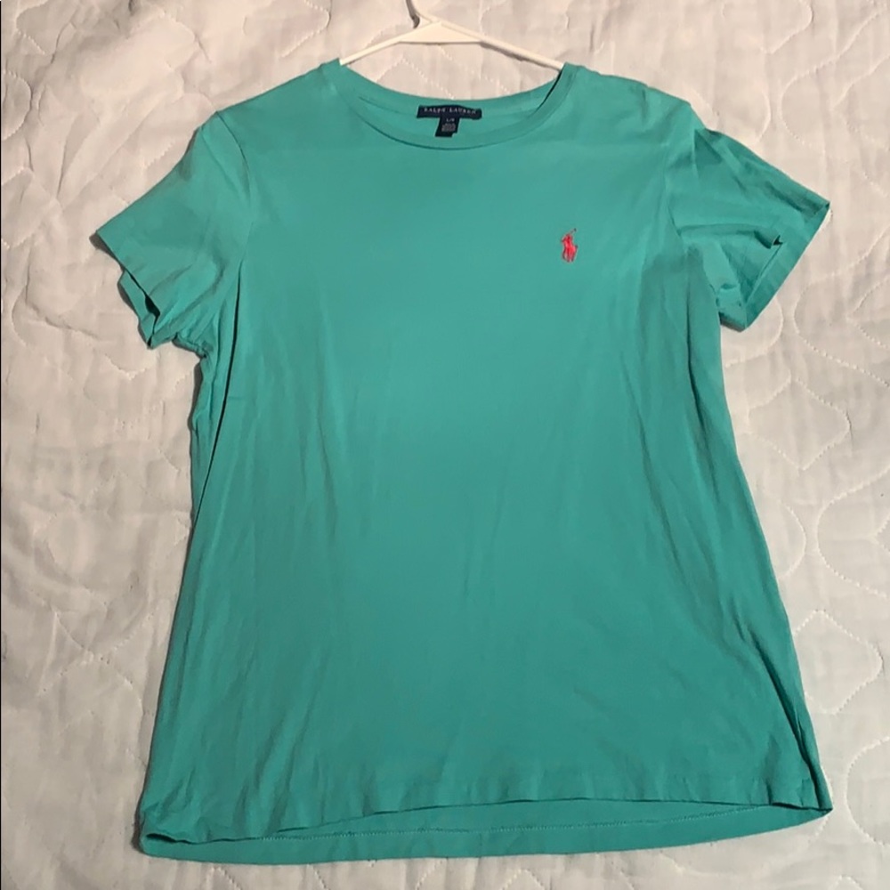 Youth Large teal T-shirt polo